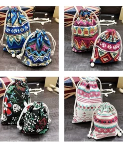 Life Easy Supply Other Products 8Pcs Drawstring Linen Storage Bag Beam Bag For Small Items Like Gifts Jewelry Cosmetic Electronics Coins