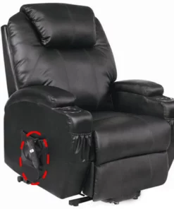 Life Easy Supply 2 Buttons Remote Controller For Recliner Lift Chair W/ Round 5 Prong Plug