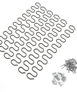 Life Easy Supply Upholstery Zig-Zag Spring Kit-6pk Springs Clips Nails For Furniture Chair Couch Repair