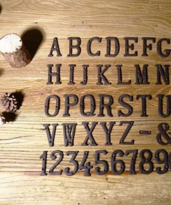 Life Easy Supply 3 Inch Vintage Wrought Iron House/Mailbox Number, DIY Cast Iron Alpabet Letter With Install Screws Other Products