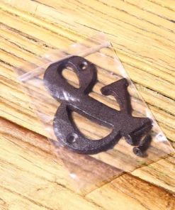 Life Easy Supply 3 Inch Vintage Wrought Iron House/Mailbox Number, DIY Cast Iron Alpabet Letter With Install Screws Other Products